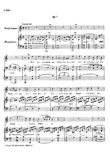 Partition , Wer nie sein Brot mit Tränen ass, Harfenspieler I, D.478 (Op.12 No.1)