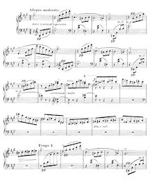 Partition complète, Valse Caprice No.1 en A, Op.30, Fauré, Gabriel