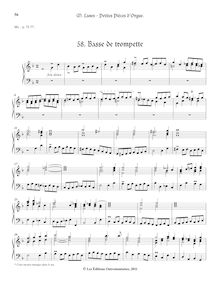 Partition 5, Basse de trompette, Petites Pièces d Orgue, Lanes, Mathieu par Mathieu Lanes