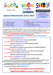 Buletin académique SNEP Mutation Intra 2015