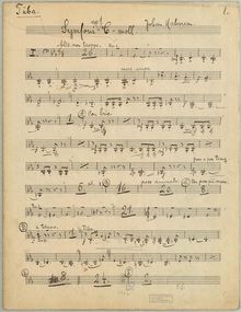 Partition Tuba, Symphony No.1, Symphony No.1 in C minor, C minor