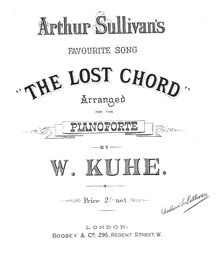 Partition complète, pour Lost Chord, F major, Sullivan, Arthur par Arthur Sullivan