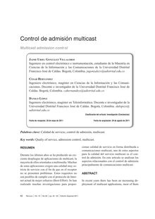 CONTROL DE ADMISIÓN MULTICAST(Multicast admission control)
