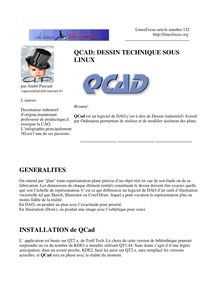 Qcad  dessin technique sous linux generalites installation de qcad