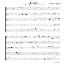 Partition complète (Tr Tr A B B), Fantasia pour 5 violes de gambe, RC 29