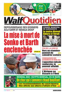 Walf Quotidien n°8982 - du jeudi 03 mars 2022