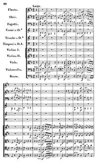 Partition , Largo, Symphony No.88 en G major, Sinfonia No.88, Haydn, Joseph