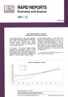 RAPID REPORTS Economy and finance. 1991 2
