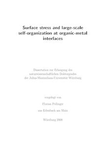 Surface stress and large scale self organization at organic metal interfaces [Elektronische Ressource] / vorgelegt von Florian Pollinger