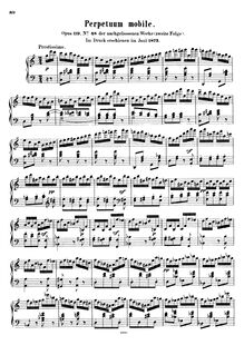 Partition complète, Perpetuum Mobile, Op.119, Mendelssohn, Felix
