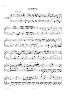 Partition complète, Piano Sonata No.45 en E flat major, Haydn, Joseph