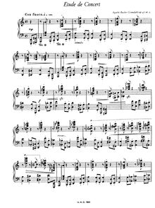 Partition No. 2, 3 Etudes de Concert, Op.47, Backer-Grøndahl, Agathe