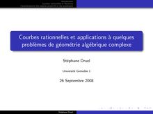 Introduction Courbes rationnelles et fibrations