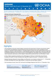 Ukraine: rapport de l Office des Nations unies pour les affaires humanitaires 