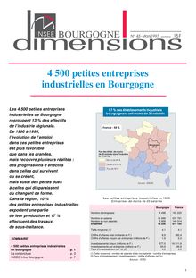 4500 petites entreprises industrielles en Bourgogne 