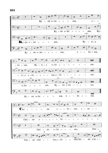 Partition Kyrie (monochrom), Missa pro Defunctis, Missa pro Defunctis Quatuor Vocibus paribus concinenda.