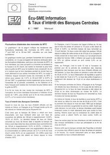 Ecu-SME Information & Taux d intérêt des Banques Centrales  . 6 1997 Mensuel