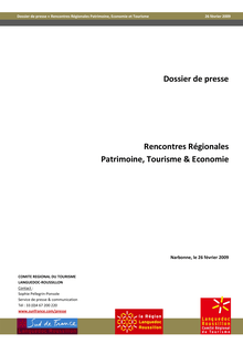 Dossier de presse Rencontres Régionales Patrimoine, Tourisme ...