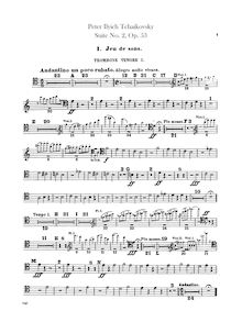 Partition Trombone 1, 2, 3 (ténor, basse clefs), Tuba,  No.2, Suite caractéristique