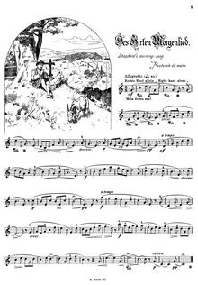 Partition , Des Hirten Morgenlied - Shepherd s morning-song - Pastorale du matin, Musikalisches Bilderbuch, Op.41