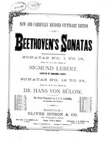 Partition complète, Beethoven Sonatas par Ludwig van Beethoven