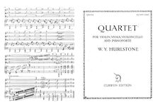Partition complète et parties, Piano quatuor, Op.43, E minor