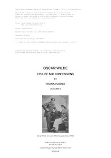 Oscar Wilde, His Life and Confessions - Volume 2