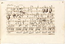 Partition Manuscript Score (S.163a/2), Andantino pour Emile et Charlotte Loudon