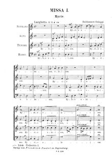 Partition complète, Missa en C major, C major, Galuppi, Baldassare