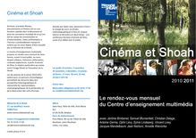 le programme complet des jeudis cinéma du CEM - Cinéma et Shoah