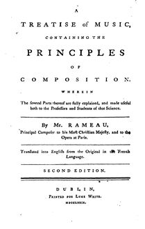 Partition Complete book, Traité de l harmonie réduite à ses principes naturels par Jean-Philippe Rameau