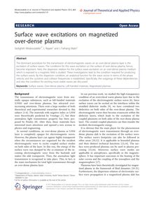 Surface wave excitations on magnetized over-dense plasma