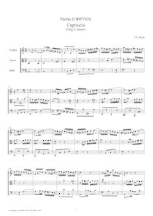 Partition complète, 6 partitas, Clavier-Übung I, Bach, Johann Sebastian par Johann Sebastian Bach