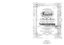 Partition parties complètes, corde quatuor No.2, A minor, Gernsheim, Friedrich