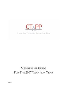 Guide To The Canadian Tax Audit Protection Plan-20080210