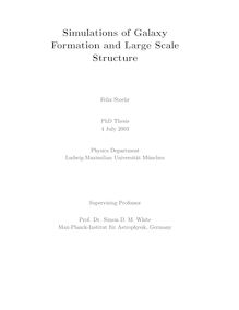 Simulations of galaxy formation and large scale structure [Elektronische Ressource] / Felix Stoehr