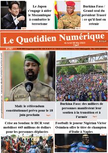 Le Quotidien Numérique d’Afrique N° 2187 - Du lundi 8 mai 2023