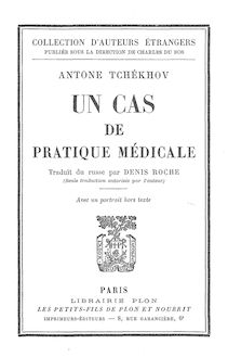 Tchekhov cas de pratique medicale ocr