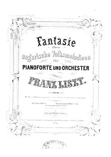 Partition Piano (solo), Fantasie über ungarische Volksmelodien, Fantasy on Hungarian Themes