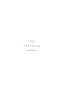 Oeuvres de Chapelle et de Bachaumont (Nouvelle édition) / précédée d une notice, par M. Tenant Delatour