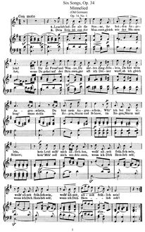 Partition Nos.1-5, 6 Gesänge, Mendelssohn, Felix