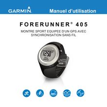 Notice GPS Garmin  Forerunner 405 with USB ANT Stick BLACK