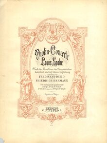 Partition couverture couleur, violon Concerto No.11, Spohr, Louis