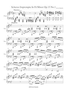 Partition complète, Scherzo-Impromptu, F♯ minor, Hamlin, David