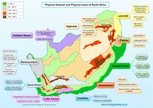 Grade 5 Geography: South Africa Physical Map