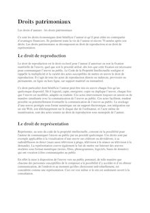 Droits d'auteur : les droits patrimoniaux - Académie d'Aix-Marseille