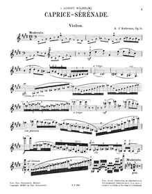 Partition de violon, Caprice-sérénade pour violon et piano, Op.31