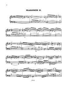 Partition Prelude et Fugue No.4 en C♯ minor, BWV 849, Das wohltemperierte Klavier I