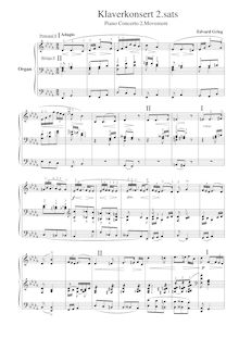 Partition complète, Piano Concerto en A minor, Op.16, Grieg, Edvard par Edvard Grieg