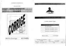 Corrige MC PLAQUISTE Analyse d un dossier et redaction d un mode operatoire 2002